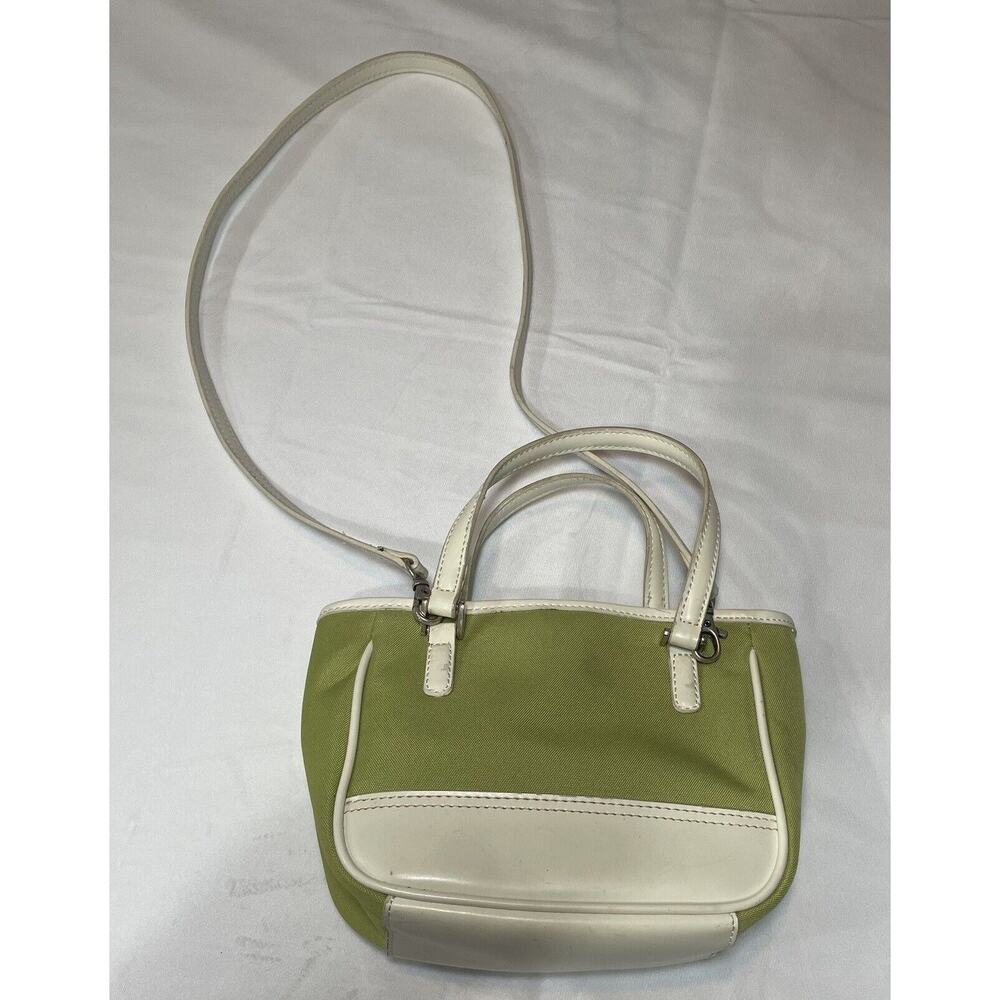 Fossil Green White Crossbody And Hand Straps Purse